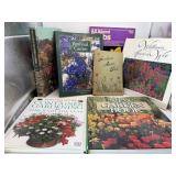 Seven books on gardening.