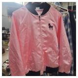 Pink poodle jacket sz lg