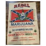 Rebel burlap bag