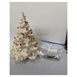 ceramic tabletop Christmas tree With extra pieces