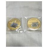 2 bank note coins