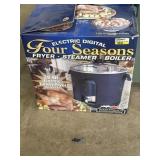 Four Seasons Fryer, Steamer, Broiler in box
