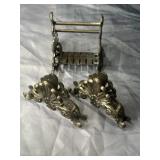 Leonard Silverplate knife rest and napkin/caddy