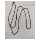 Silver snake chain marked 925 .135oz