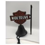Modern cast iron Harley-Davidson bell