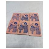 6 vintage Shirley temple Wee Willie Winkie pocket