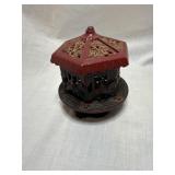 Cast iron merry go round bank