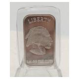 Indian/buffalo .999 fine silver 1oz bar