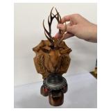 deer/buck head plastic mold wall mount with metal