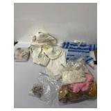 infant baby booties, and baby clothes assorted