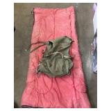 Ruck Sack and vintage thermal sleeping bag
