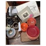 Fiesta bowls, stoneware, art, car radios, and