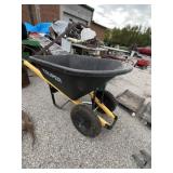 Truper 6-cu. ft. Dual Wheel Poly Tray Wheelbarrow