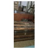 Wooden travel trunk
