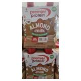 2- 4ct packs of premier protein almond milk
