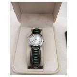 Turquoise and silver Timex women