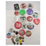 Group of vintage novelty pins