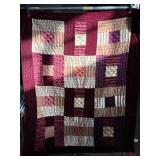 Sonoma Patchwork quilt rich velvet colored quilt