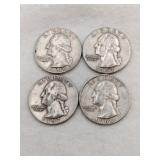 1957,1960 silver quarters