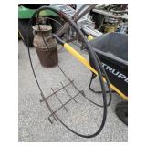 Round metal firewood rack