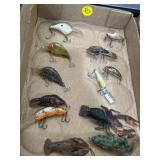 Vintage assorted fishing lures