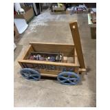 I love country wooden wagon with cheese wooden