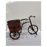 metal and wood tricycle plant stand (Good