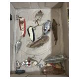 vintage fishing spoons and metal lures