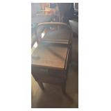 Sewing organizer stand with contents
