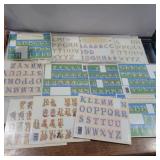Alphabet stickers