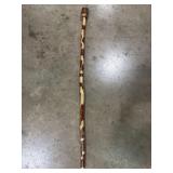 37 inch handcrafted rustic wooden hiking stick