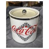 Coca-Cola ice bucket (white), vintage