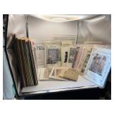 Quilting patterns, books.