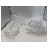 Takeoff fostierglassware, and vintage relish dish