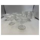 Fostoria glassware take all dessert bowls, and