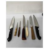 7 stainless steel knifes, showtime five star