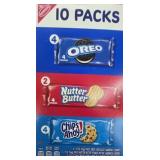 2- 10ct boxes of nabisco cookie variety packs
