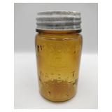 Amber Mason patent Nov30th 1958 jar with lid