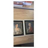 Colonial style framed portraits