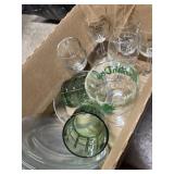 Collection of advertising drinkware, and other
