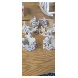 Japanese porcelain Victorian style figurine and