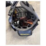 Irwin tool pouch bag with miscellaneous tools