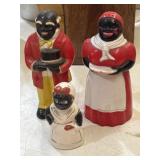 Black Americana shakers, F&F Mold & Die Works &