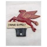 Modern drive safely Pegasus plate topper