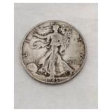 1945 walking liberty half dollar
