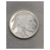 Indian /buffalo .999 1 oz fine silver round