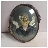 Old dome glass picture that been alter with