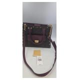Michael Kors Bridgette brown plum studded med