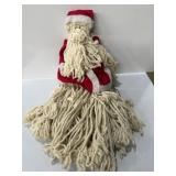 handmade Santa Claus mop head doll