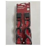 Husky 10 ft x 1 in cam buckle tie downs, 2 pack